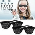 thumbnail image 3 of 2 Gafas Estenopeicas, Gafas Con Agujeros Negros, Gafas De Malla Con Patillas Plegables Para Ejercicios Oculares Y RelajacióN, 3 of 8