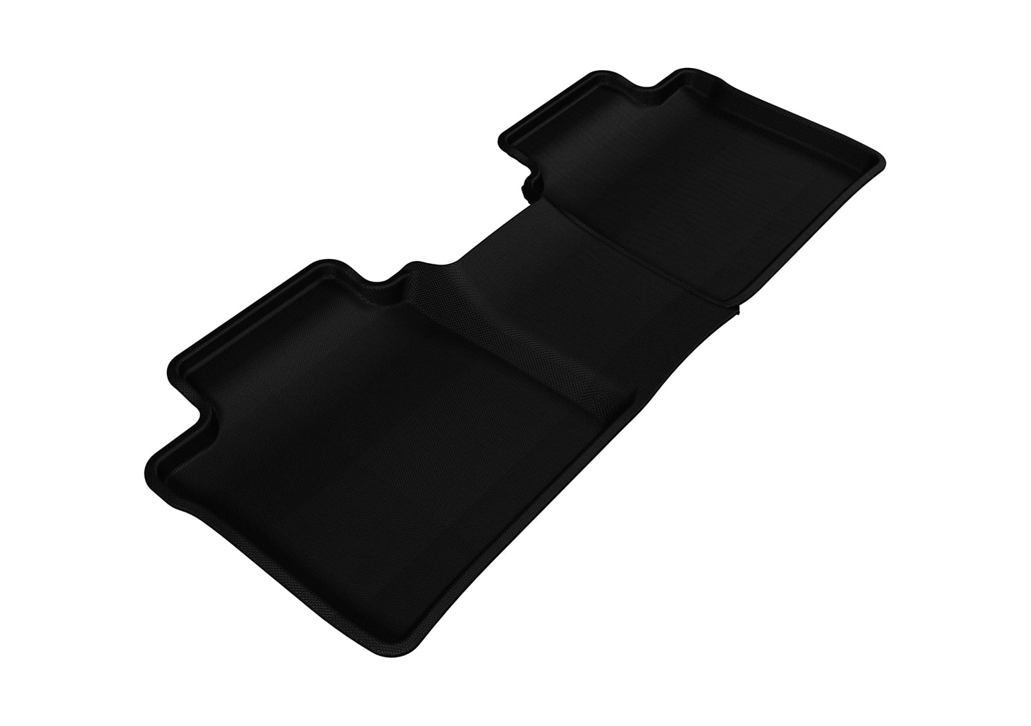 3D MAXpider Second Row Custom Fit All-Weather Floor Mat for Select Toyota Camry/Lexus ES350 Models Kagu Rubber Black 