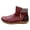 Wine, variant on Women's Ankle Boots Arch Support Fall Winter Flat Short Booties 2025 No Heel Slip on Casual Walking Shoes Purple 7.5