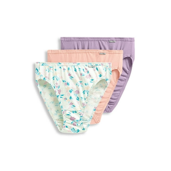 Jockey Womens Elance French Cut 3 Pack Underwear French Cuts 100% cotton