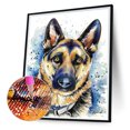 thumbnail image 4 of (V3884) Resina Diamante Serie Animal Pastor Alemán Diamante 30*40CM, 4 of 9