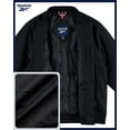 thumbnail image 4 of Chaqueta bomber Reebok para hombre, con aislamiento, cortavientos, talla grande, negra, 4 of 7