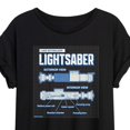 thumbnail image 3 of Star Wars - Luke Saber Schematic - Women's Oversized Tee, 3 of 5