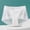 #0233-White, variant on Xucatan Women's High Waist Floral Embroidered Panties, Stretchy Solid Color Bow Detail Underwear, Breathable Ladies Underwear Panties, Elastic Feminine Briefs , Casual Hipster Panties Gift