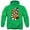 Kelly Green, variant on Worm Unisex Adult Pull-Over Hoodie,Royal, X-Large