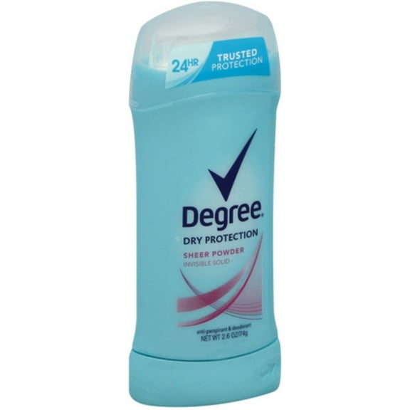 Degree Women Anti-Perspirant Deodorant Invisible Solid Sheer Powder 2.60 oz (Pack of 3)