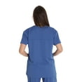 thumbnail image 3 of Just Love Solid Stretch Scrub Top for Women Mock Wrap Nursing Shirt (Royal, Small), 3 of 3