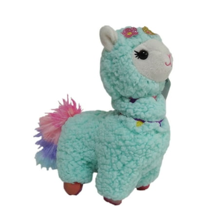 WAY TO CELEBRATE! Valentine's Day Small Blue 8" Llama Stuffed Animal