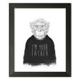 thumbnail image 1 of Gango Home Decor Vertical I'm Your Father by Balazs Solti (Ready to Hang); One 11x14in Black Framed Print, 1 of 3