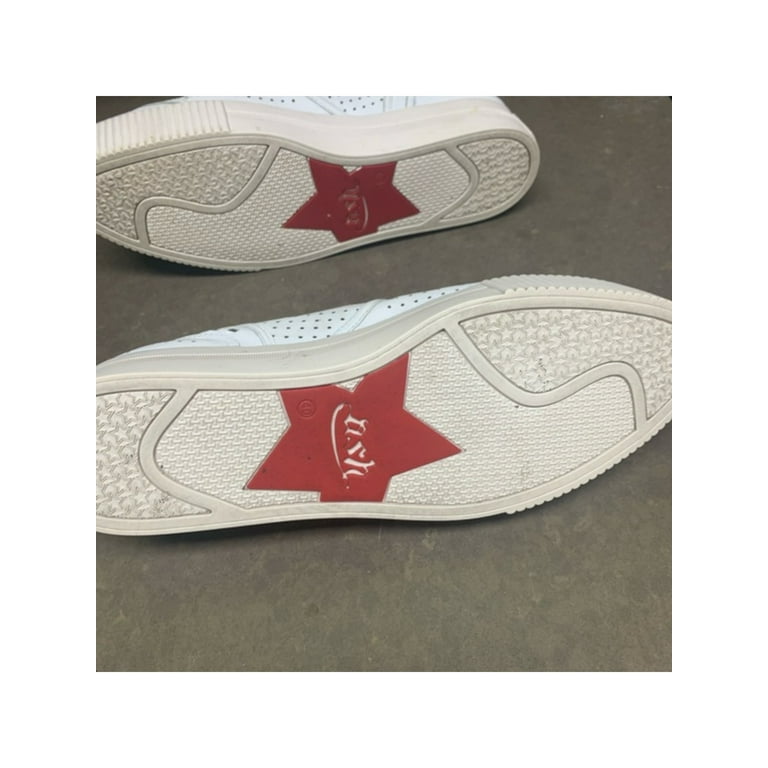 ASH Womens White Goring Perforated Padded Kingston Round Toe Slip On Leather Sneakers Shoes 38