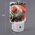 thumbnail image 2 of Balery Abstract Red Koi Fish Art Luz Nocturna LED con Sensor Automático, Enchufe con Sensor Crepuscular, Luz Suave de 0.5W para Dormitorio, Pasillo, Baño-UK, 2 of 7