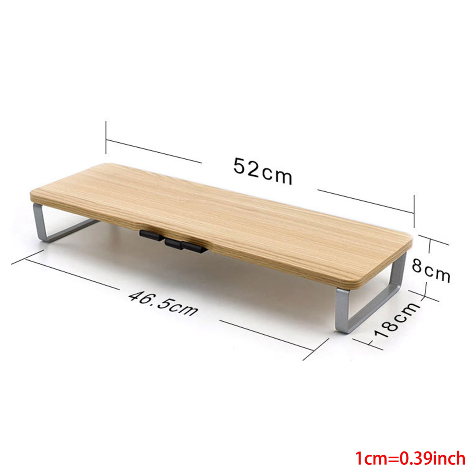 WINDLAND Black Desktop Ergonomic Monitor Riser Stand with Platform for Laptop Computer