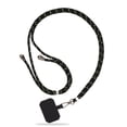 thumbnail image 1 of Cuerda universal para el cuello del teléfono móvil Hebilla a presión de metal ajustable Cordón con soporte antipérdida con tarjeta adhesiva Viajes al aire libre Senderismo Negro Verde Negro kenally EL005430-01, 1 of 2