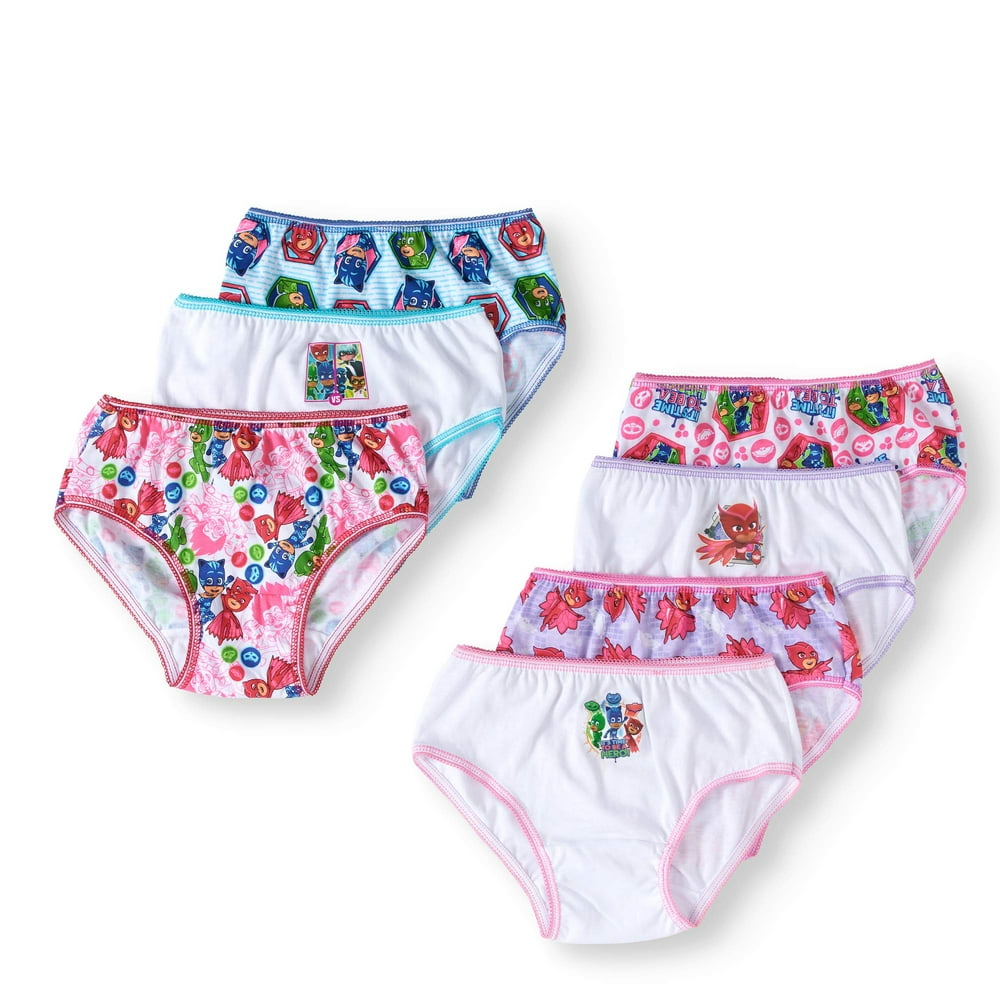 PJ Masks PJ Masks, Girls Underwear, 7 Pack Panties (Little Girls