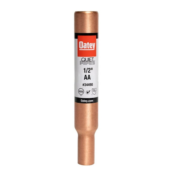 Oatey Quiet Pipes 1/2 in. Brass Male Sweat Press Straight AA Hammer Arrestor