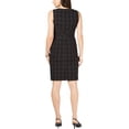 thumbnail image 2 of Kasper Womens Window Pane Sleeveless Cocktail Dress, 2 of 2