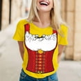 thumbnail image 2 of Beer Festival Shirt for Women Dirndl Costume Print Tops German Bavarian Oktoberfest Short Sleeve Crew Neck Tee Pullover Blouse, 2 of 5