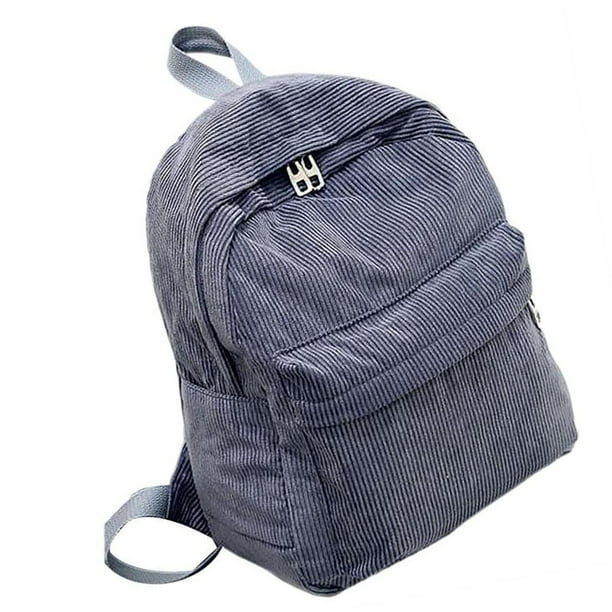 Sonducket de pana contenedor multiusos Universal mujeres hombres Color sólido estudiante mochilas accesorios de ropa bolsas de almacenamiento Mochilas Gris
