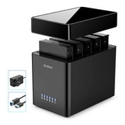 ORICO 5 Bay Hard Drive Docking Station USB 3.0 to SATA (5Gbps) Magnetic 3.5 inch HDD/SSD Enclosure Case 18TB*5 HDD Docking Station,with 12V/6.5A Power Adapter for LaptopNo Drive