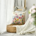 thumbnail image 3 of Sm:)e Tulips Butterflies Floral Spring Throw Pillow Covers Set of 2,18x18 Inch, 3 of 6