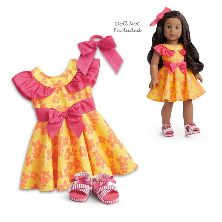 American Girl Nanea's Luau Dress for 18 inch Dolls, Size: 18' Dolls, Yellow