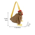 thumbnail image 5 of Jiibva Plush Chicken Purse Cute Chicken Bag Cartoon Hen Shoulder Bag Handbag Funny Animal Crossbody Bag Handbag Purse, 5 of 7