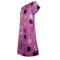 thumbnail image 4 of Fridja Robe d'Été pour Femme Vintage Ample à Col en V Imprimée à Manches Courtes Longueur Genou Robe Midi, 4 of 6