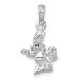 thumbnail image 4 of Sterling Silver Polished 3D Virgo Zodiac Pendant - Jbsp, 4 of 5