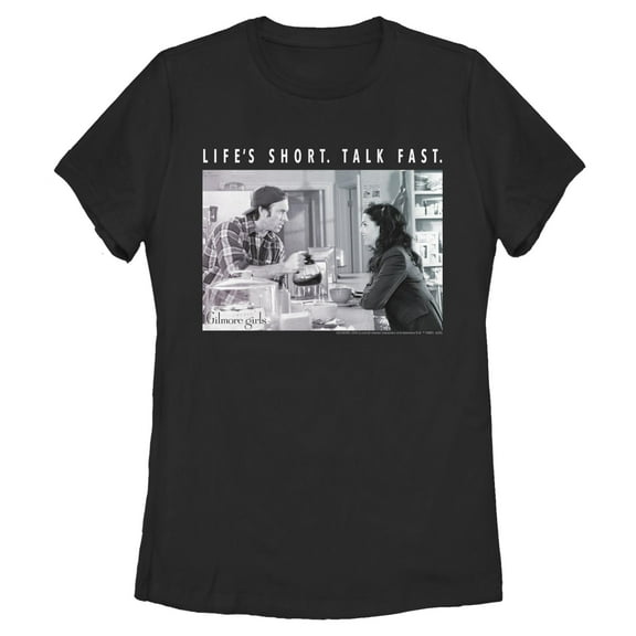 Womens Gilmore Girls Lorelai and Luke Life's Short T Shirt