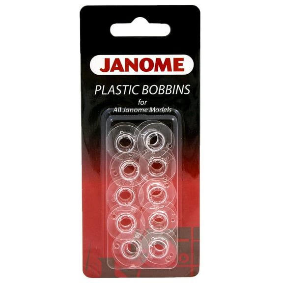 Janome Style J Plastic Bobbins (10 Pack)