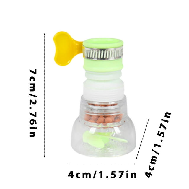 Vwrxbz Faucet Water Filter Kitchen Sink Spray Head Retractable Rotating Splash Proof Head with Purifier