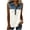 #010-White, variant on Craaazy Women's Casual Loose Fit Sleeveless Shirts Turndown Collar Denim Patchwork Button Down Blouse Summer Tops for Daily Wear Gift