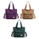 thumbnail image 1 of Bolso de mano de lona para mujer, bolso bandolera de hombro, bolso pequeño, bolsos de trabajo con asa superior y múltiples bolsillos, 1 of 5