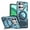 Blue, variant on Dteck for Motorola Moto G 5G 2025 Case, Compatible with MagSafe, Rotated Kickstand Shockproof Protective Phone Cover,Green