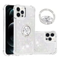 thumbnail image 1 of Funda para iPhone 12 PRO MAX con Brillo Líquido Flotante, Purpurina, Parachoques y Anillo Giratorio Soporte, 1 of 5