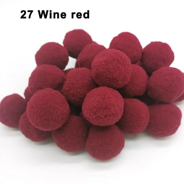 Pompones suaves de 8/10/15/20/25/30MM, pompones de felpa esponjosos, manualidades DIY, bola de pompón para decoración navideña para el hogar, suministros de costura