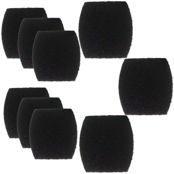 TropicAqua Charcoal Cat Litter Box Replacment Filter Compatible with Petmate Booda Clean Step Carbon Odor Filters (Pack of 9)