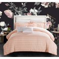 thumbnail image 2 of Chic Home CS7884-US Klara 6 Piece Comforter Set, Coral - Queen, 2 of 10
