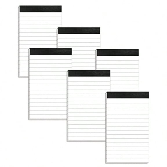 6 Pack Small Notepads Refills Memo Pads 3 x 5 Inch Lined Writing Note Pads with 30 Sheets Note Pad Paper in Each Pad Mini Pocket Notebook Refills for Taking Notes and Reminders Organization Planning