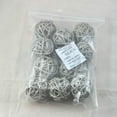 thumbnail image 3 of Set of 10pcs Wicker Rattan Balls Table Wedding Party Christmas Decoration (Diameter 5cm, Gray), 3 of 7