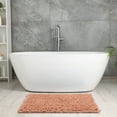 thumbnail image 5 of Unique Bargains Chenille Bathroom Rugs Non-Slip Bath Rugs Plain Washable Soft Shower Mat Pink 20" x 32", 5 of 6