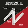 thumbnail image 3 of Revlon Dual-Ended Nail Clipper for Men, Straight and Curved Edges, For Fingernail and Toenail Trimming, Stainless Steel, 1 count, 3 of 8