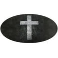 thumbnail image 5 of Cross Round Carpet Circle Rug Outdoor Patio Area Rug Washable Large Area Rugs Hallway Room Decor Fitness Mats, 5 of 8