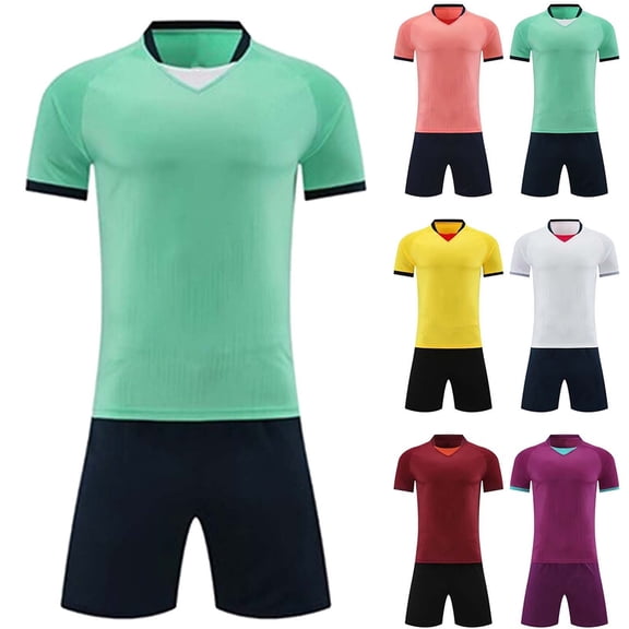 Unisex Kids Soccer Jersey for Girls Soccer Shirts Boy Football Outfits Soft Ideal Gift for Little Athlete 4-15 Years Yellow