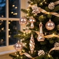 thumbnail image 6 of 28Pcs Christmas Ball Ornaments, Rose Gold Hanging Spherical Pendants, Shatterproof Tree Decorations for Christmas Tree Home Party Wreath Garland, Holiday Baubles, 6 of 6