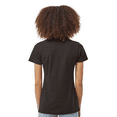 thumbnail image 3 of Tultex Fine Jersey Classic Fit T-Shirt, Women's Short Sleeve Ribbed Crewneck Black Tee, S, 3 of 4
