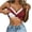 Red, variant on Lmueinov Women's Basic V-Neck Tank Tops with Built in Bra Adjustable Lace Trim Cami Tank for Women Solid Stretch Summer Fall Sleeveless Tops