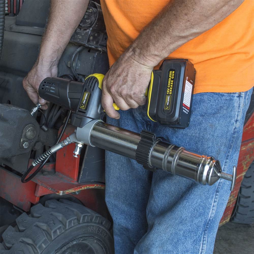 Pro Series 18 Volt Cordless Grease Gun Walmart Com pro series 18 volt cordless grease gun
