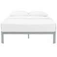 thumbnail image 4 of Modway Corinne Modern Sturdy Powder Coated Steel Queen Bed Frame in Gray, 4 of 5