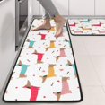 thumbnail image 2 of Kitchen Rugs Sets Of 2,Colorful Funny Dachshund Anti Fatigue Kitchen Mat Rugs Non Slip Washable,Decorative Kitchen Floor Mats for Kitchen,Sink,Laundry,17"x47"+17"x47", 2 of 5